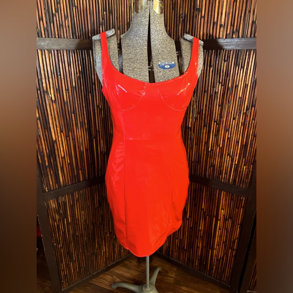 Vinyl Mini Dress